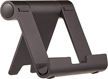 Amazon Basics Multi-Angle Portable Stand for iPad Tablet, E-reader and Phone - Black