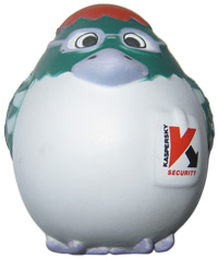 Kaspersky Labs woodpecker stress ball 