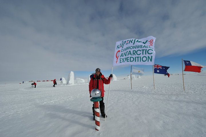 Aleks Gostev at the South Pole