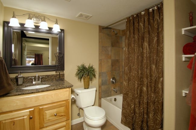 Basement bathroom