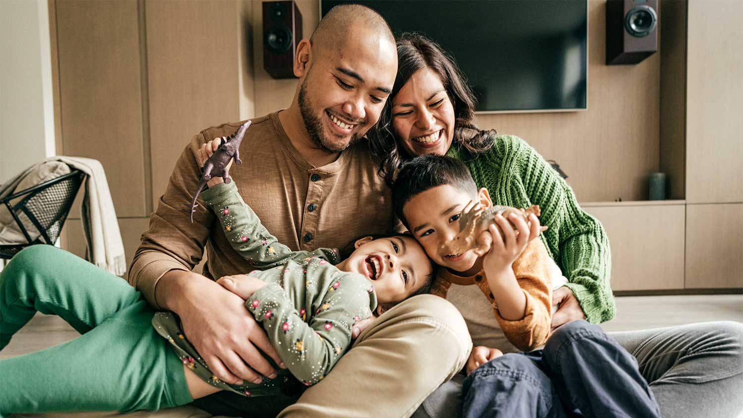 A cozy family at home
