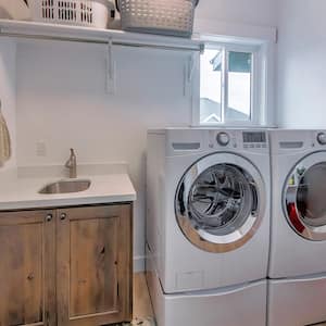 laundry room with washer and dryer