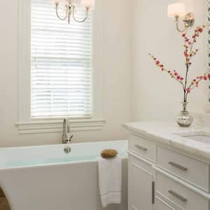 Luxury bathroom in white