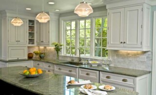 White cabinets and counters