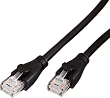 Amazon Basics RJ45 Cat-6 Ethernet Patch Internet Cable - 10 Foot (3 Meters), Black