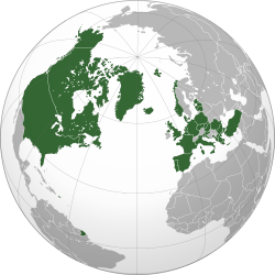 Location of 北大西洋条約機構(NATO)