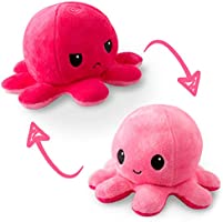 The Original Reversible Octopus Plushie | TeeTurtle’s Patented Design | Light Pink and Dark Pink | Show your mood...