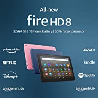 All-new Fire HD 8 tablet, 8” HD Display, 32 GB, 30% faster processor, designed for portable entertainment, (2022...