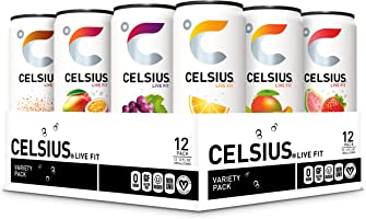 CELSIUS Official Variety Pack, Functional Essential Energy Drink 12 Fl Oz (Pack of 12)