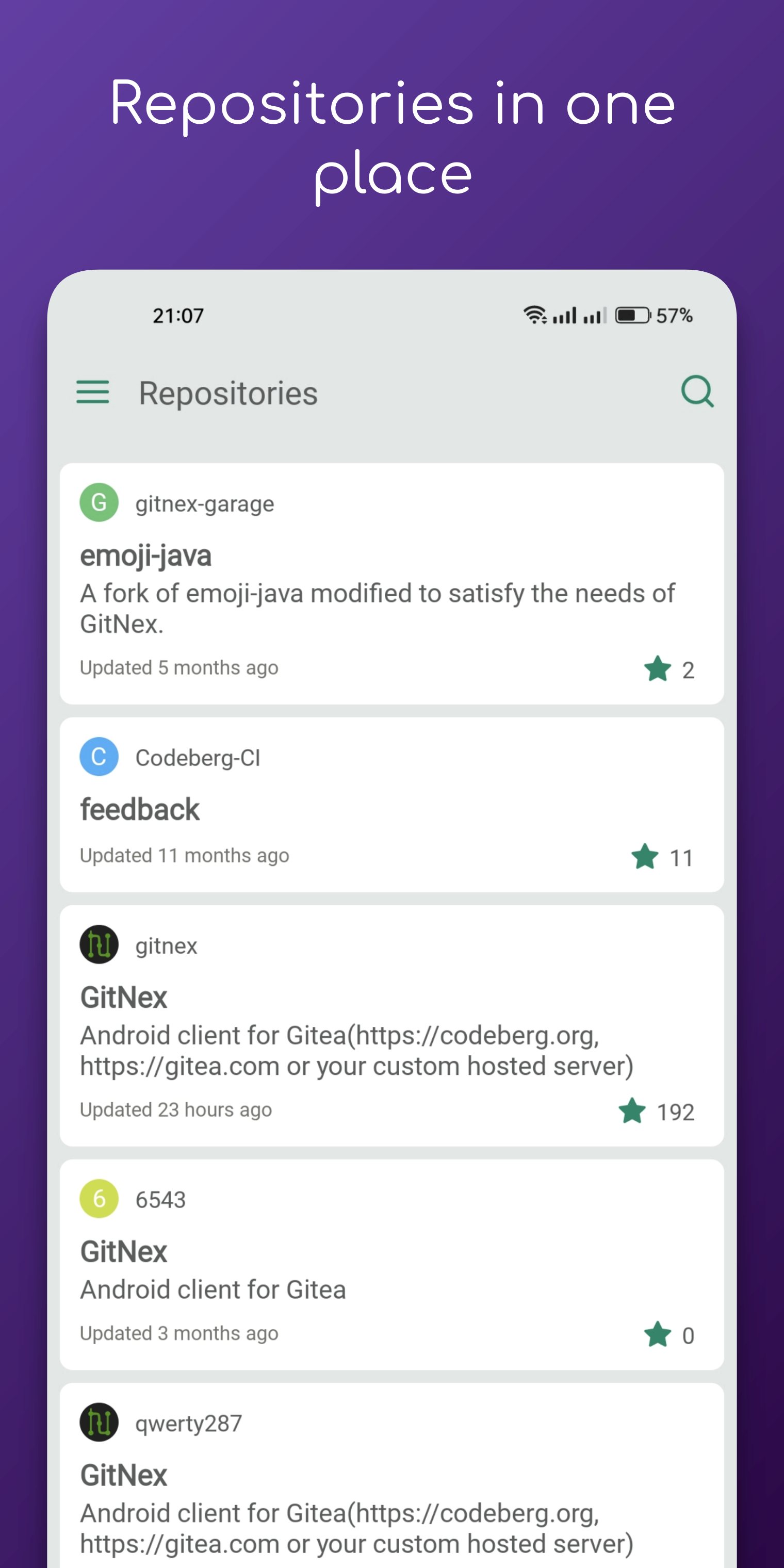 GitNex - Repositories