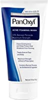 PanOxyl Acne Foaming Wash Benzoyl Peroxide 10% Maximum Strength Antimicrobial, 5.5 Oz