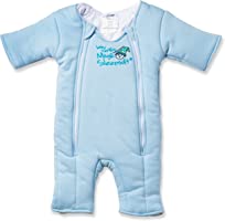 Baby Merlin's Magic Sleepsuit - 100% Cotton Baby Transition Swaddle - Baby Sleep Suit - Blue - 3-6 Months