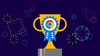 Image of a golden trophy with the Chrome icon on a ribbon.