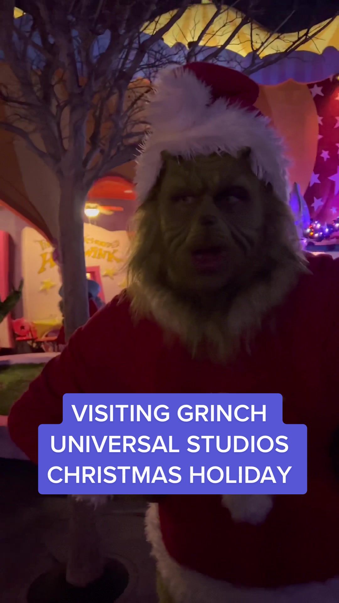 Visited the Grinch and gave him a Christmas present! Universal Studios Grinchmas Christmas Holiday Must Do! 🤣 #Universal #UniversalStudios #UniversalOrlando #Grinch #Grinchmas #TheGrinch #GrinchTikTok #GrinchTok #Christmas #Holiday #Winter #ChristmasTikTok #ChristmasMovies #DisneyPlus #DisneyWorld #Disneyland #DisneyParks #DisneyTikTok #DisneyTok #DisneyAdult #Vacation #ThemePark #Orlando #Whoville #Comedy 