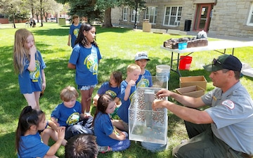 USACE-Albuquerque District staff at Trinidad Lake help area students learn about water and water safety