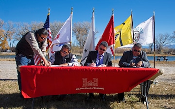 ASA(CW) joins two Pueblos to sign first of its kind design agreement to restore habitat in the Española Valley