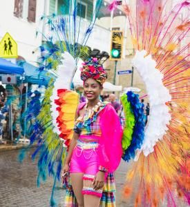 Woman in Carnival Costume