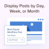 Display popular posts by day week month and all time in WordPress