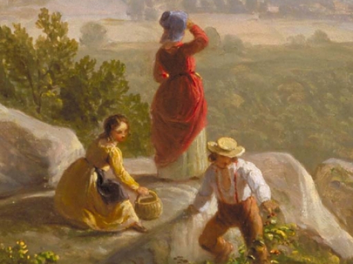 children in landscape