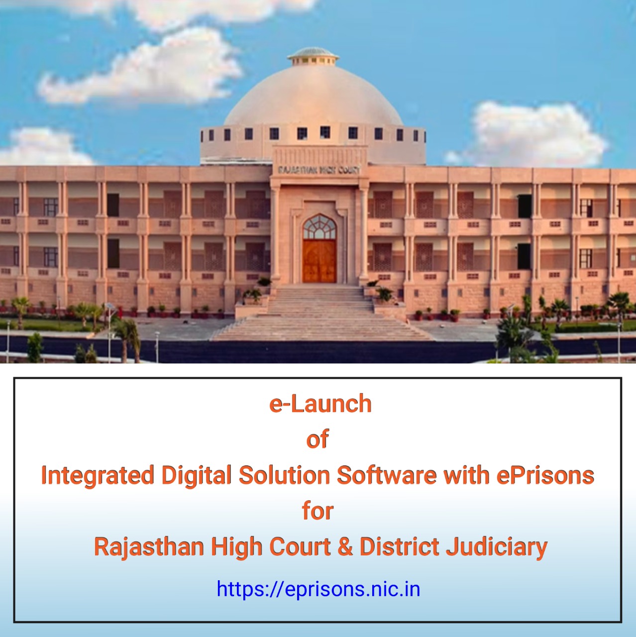 Image of eLaunch of Integrated Digital Solutions Software with ePrisons for Rajasthan High Court & District Judiciary