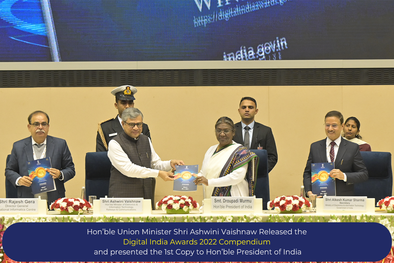 Image of Release of Digital India Awards 2022 Compendium.