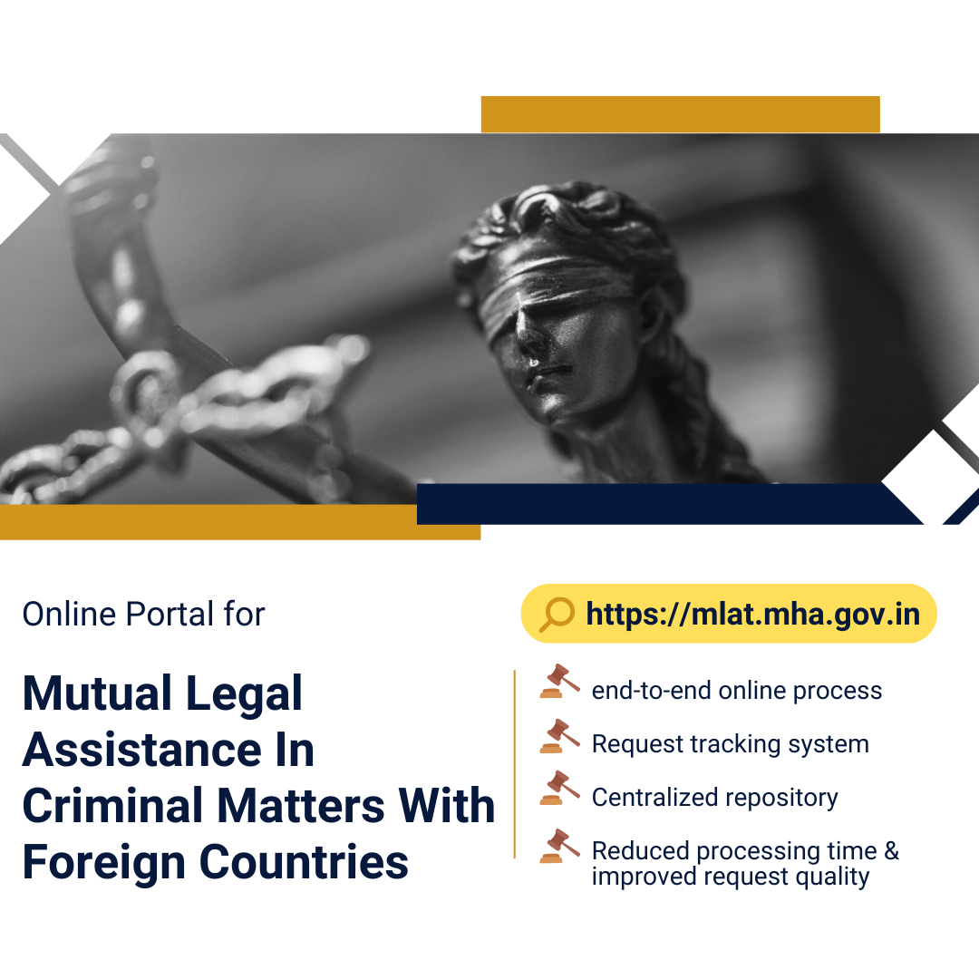 Image of NIC has developed online portal for ‘Mutual Legal Assistance In Criminal Matters With Foreign Countries’ (MLAT)