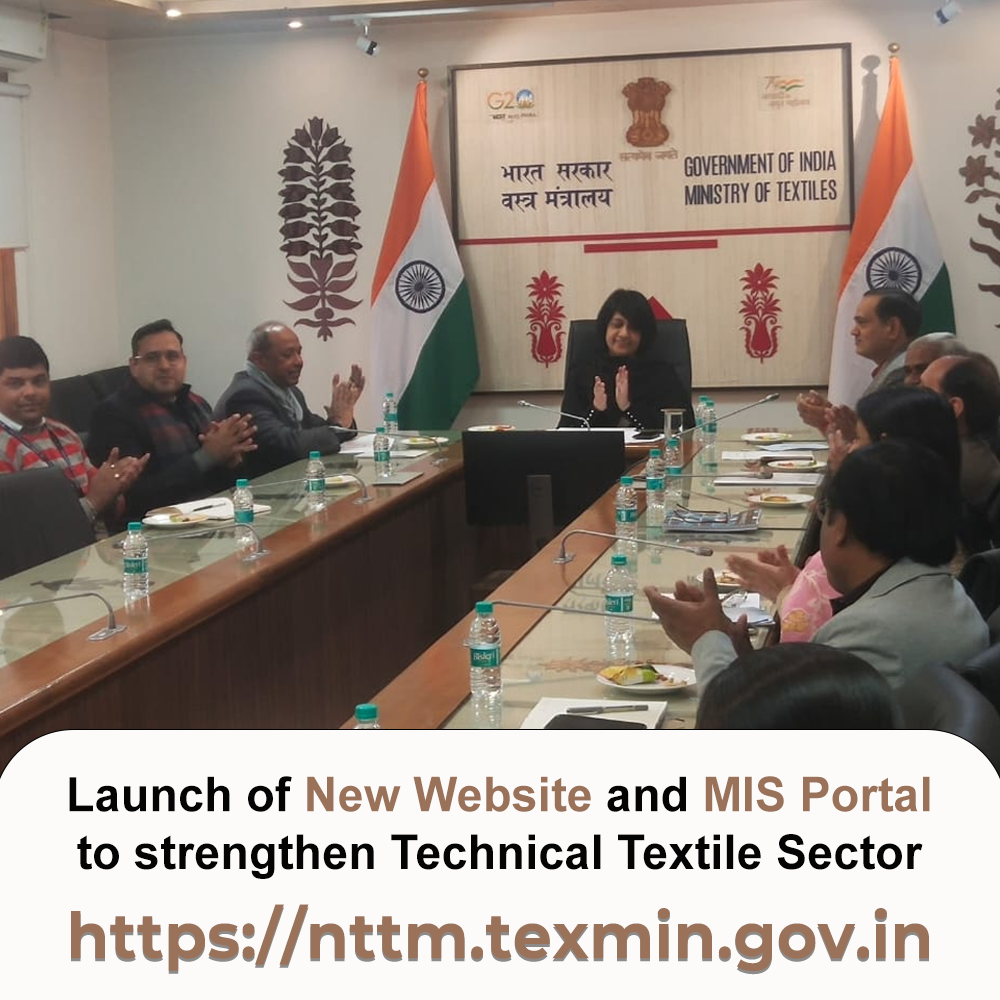 Image of Launch of New Website and MIS Portal to strengthen Technical Textile Sector