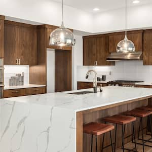 A modern kitchen with stainless steel appliances