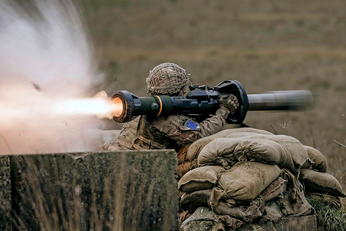 Image of a soldier firing a Next Generation Light Anti-Tank weapon system