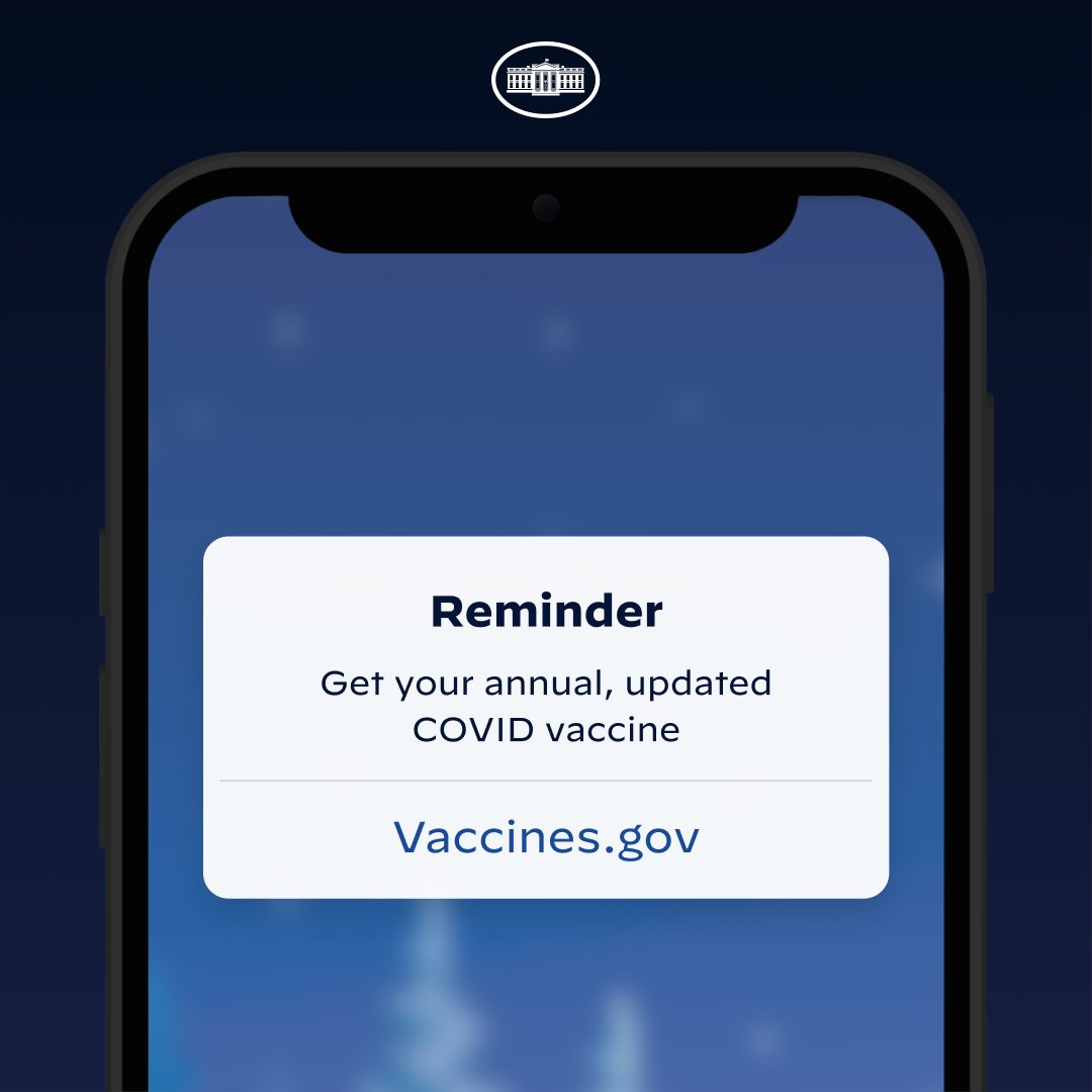 Reminder: Get your annual, updated COVID vaccine.

vaccines.gov