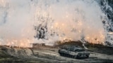 A Leopard 2 tank is seen in action during a visit of German Defense Minister Boris Pistorius at the Bundeswehr tank battalion 203 at the Field Marshal Rommel Barracks in Augustdorf, Germany, Feb. 1, 2023. 