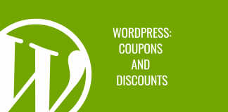 WordPress - coupons and discounts