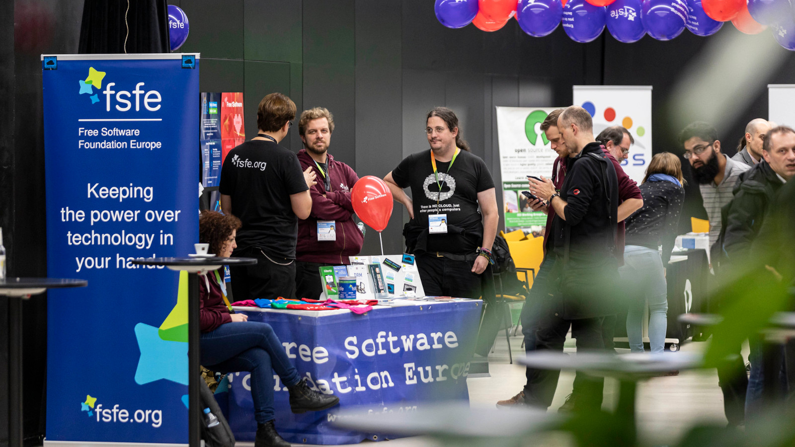 FSFE's booth at one event