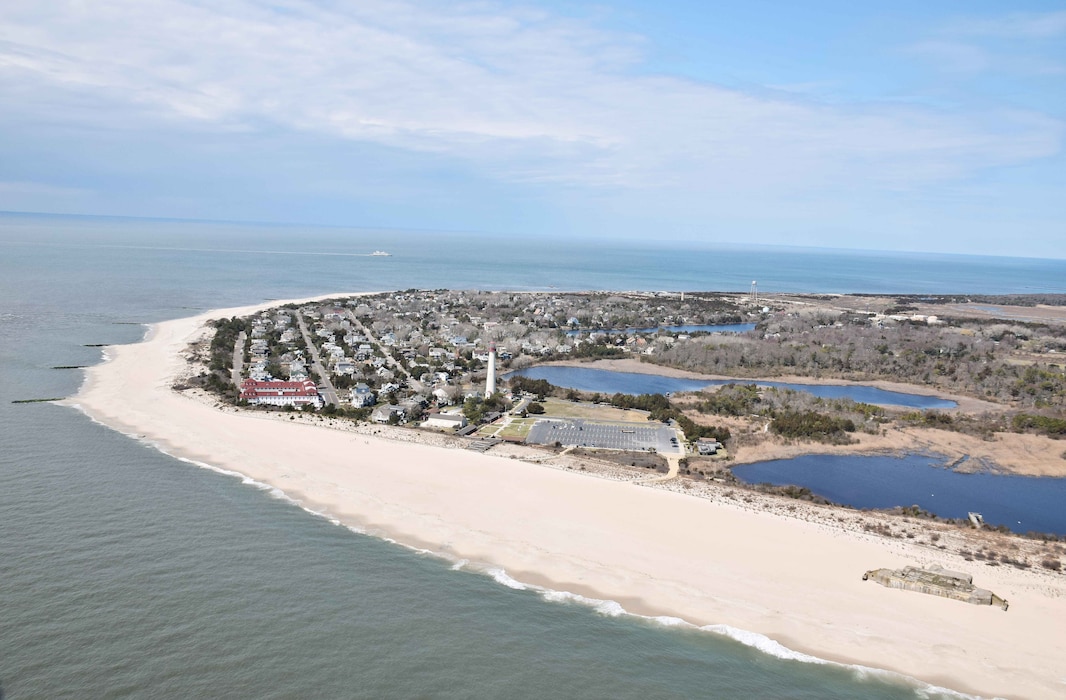 The initial construction for the Lower Cape May Meadows-Cape May Point ecosystem restoration project was completed in 2007 and has been nourished/repaired in subsequent years. 