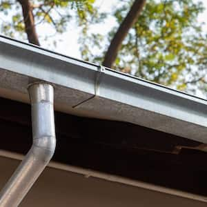 A view of galvanized gutters