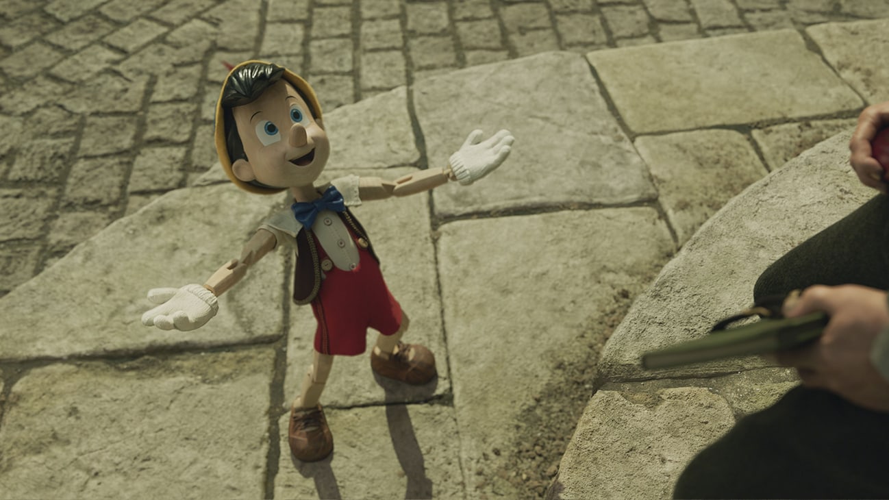 Pinocchio (voiced by Benjamin Evan Ainsworth) in Disney's live-action PINOCCHIO, exclusively on Disney+. Photo courtesy of Disney Enterprises, Inc. © 2022 Disney Enterprises, Inc. All Rights Reserved.