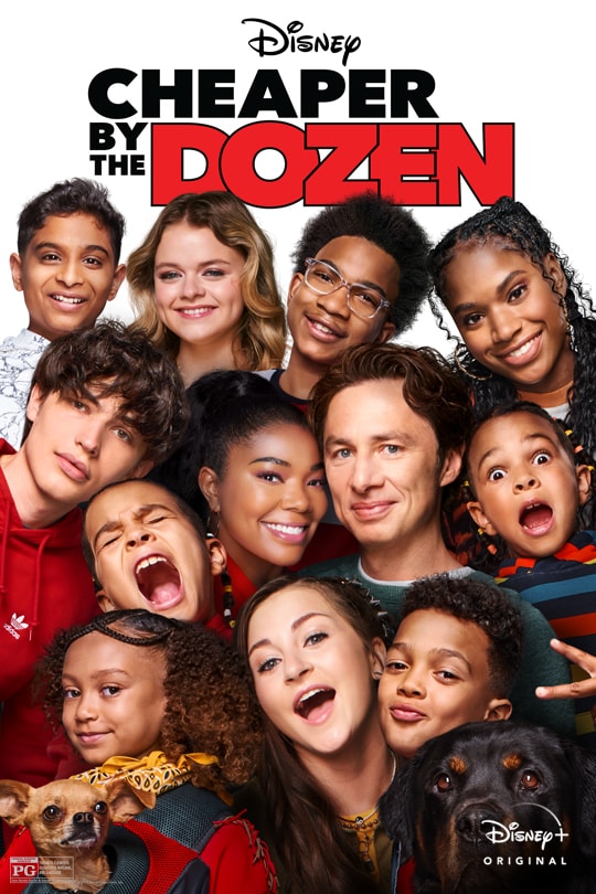 Disney | Cheaper by the Dozen | Disney+ Original | movie poster