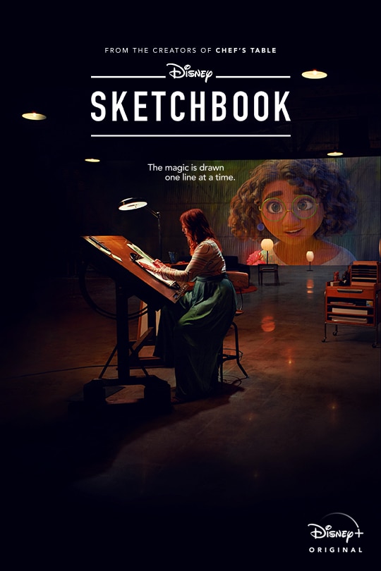 From the creators of Chef's Table | Disney | Sketchbook | The magic is drawn one line at a time. | Disney+ Original | movie poster