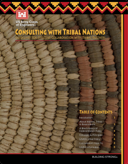 image - consulting with tribal nations brochure