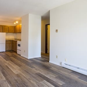 baseboard heaters in empty new apartment