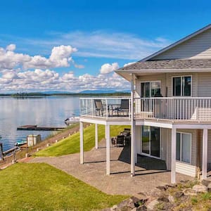 large home near lake