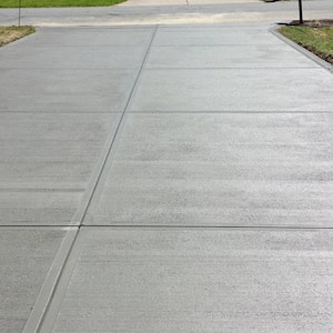 Concrete driveway