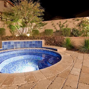 A view of an in-ground hot tub