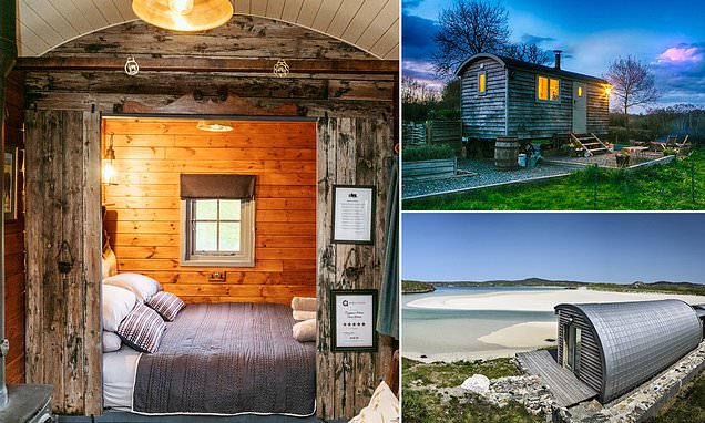 Snuggle up! Cosy cabins and romantic huts to rent on Valentine's Day, from Cornwall to