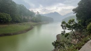 A beautiful nature landscape with river