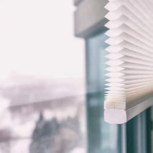 Close up of cellular shades