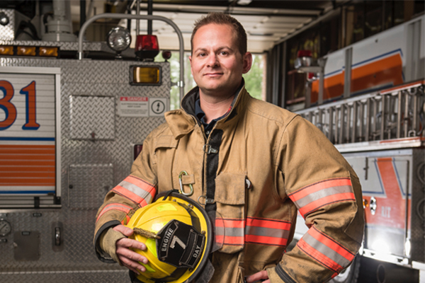 Male Firefighter 