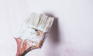 White paint brush