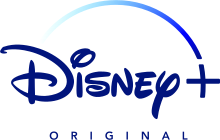 Logo des productions Disney+ Original. Le mot Original est écrit en lettres capitales bleu marine et assez espacées (O R I G I N A L) en dessous du logo Disney+ avec une taille d'écriture assez petite.