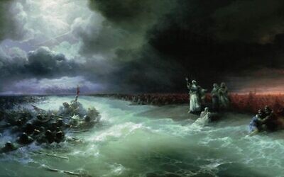 Passage of the Israelites through the Reed Sea (Ivan Aivazovsky 1891)